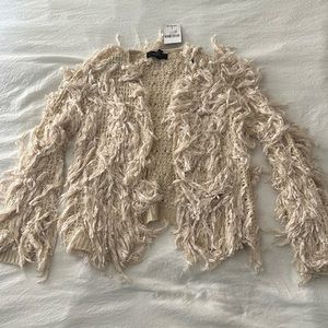 Fringe cardigan